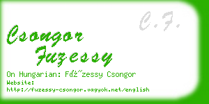 csongor fuzessy business card